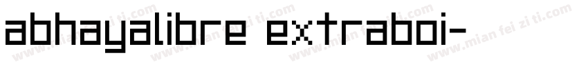 abhayalibre extraboi字体转换